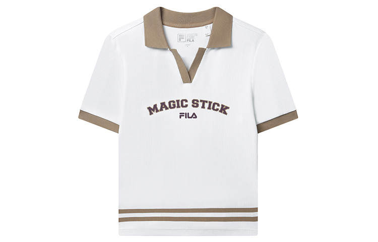 FILA x Magic Stick SS23 Polo Shirt Women's Standard White