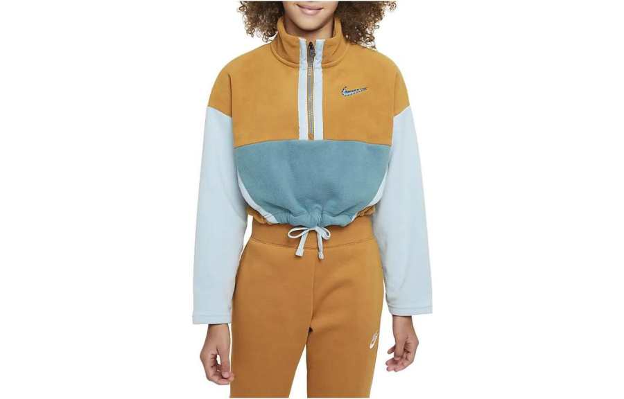 Nike Nike Sweatshirts Women's Yellow Stand Collar Moderate Other