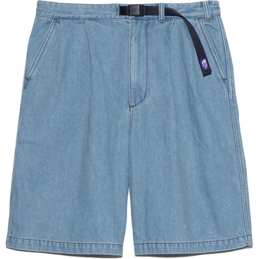 THE NORTH FACE PURPLE LABEL SS25 Denim Shorts Unisex Light Indigo