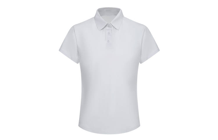DESCENTE DUALIS Polo Shirts Women's Polo Collar Moderate Straight Fit