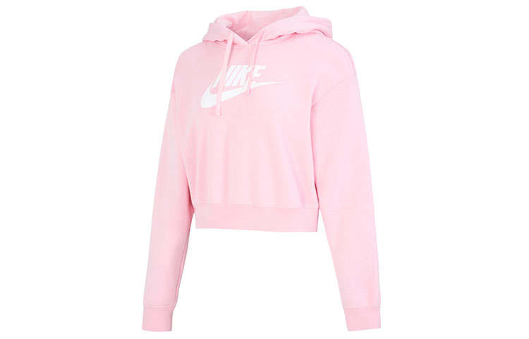 Nike Nike Sportswear Club Fleece Women's Oversized Crop Graphic Hoodie Pink