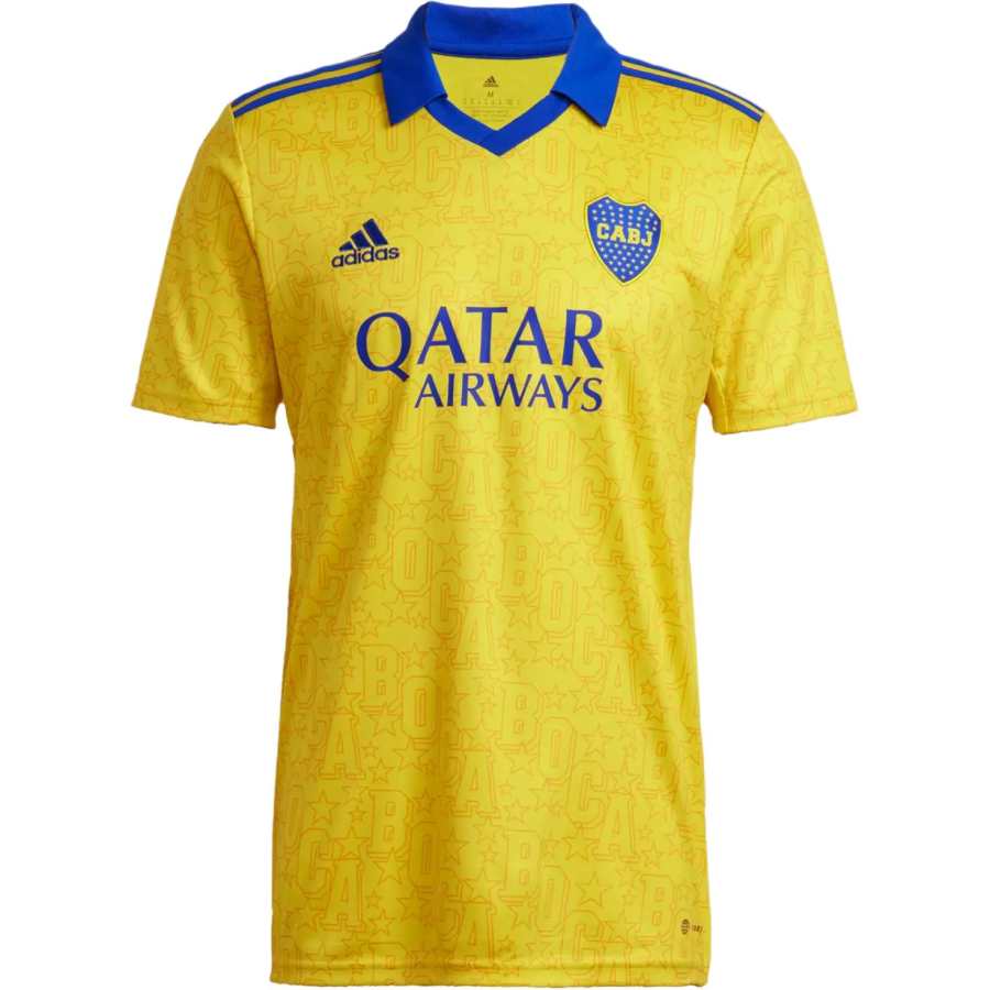 Adidas Adidas Boca Juniors Youth Soccer Jersey Fan Edition Men's Yellow
