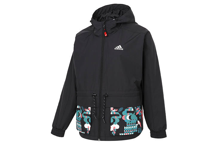 Adidas Adidas CNY Collection Jackets Women's Black Hooded Moderate Other