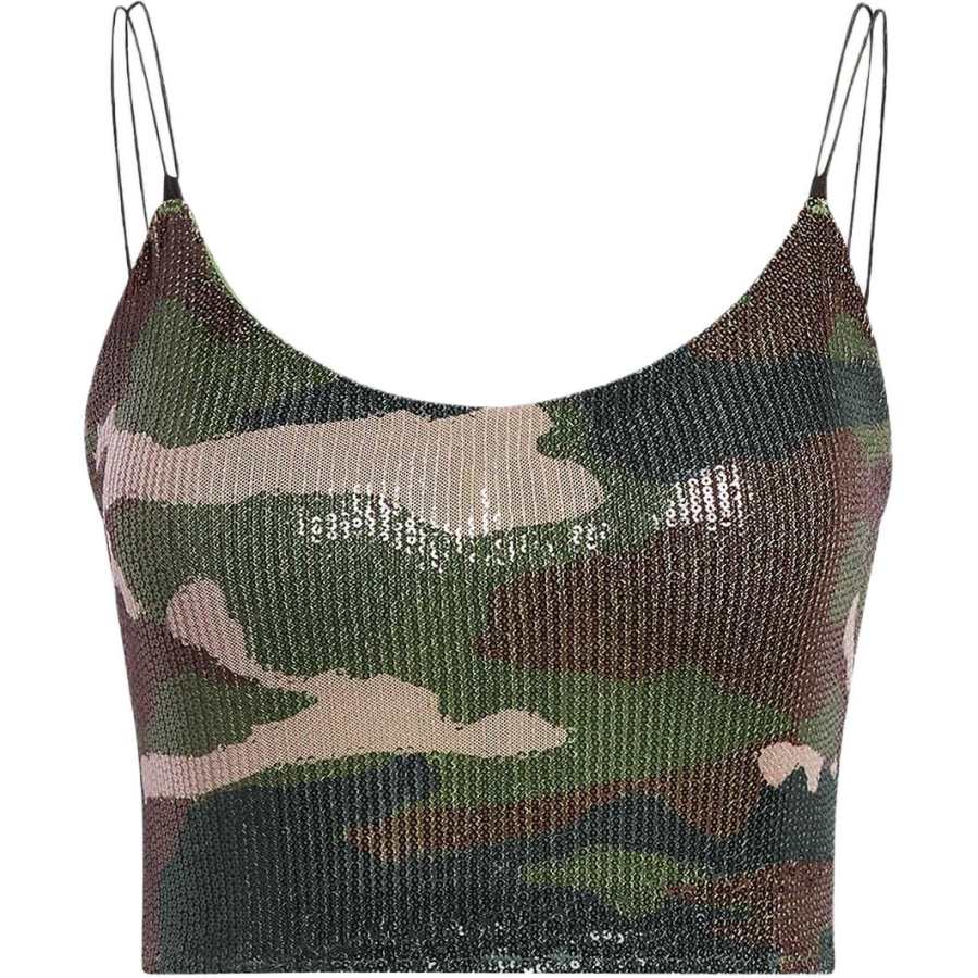 Adidas Adidas IVY PARK Camisoles Women's Army Green Moderate Straight Fit