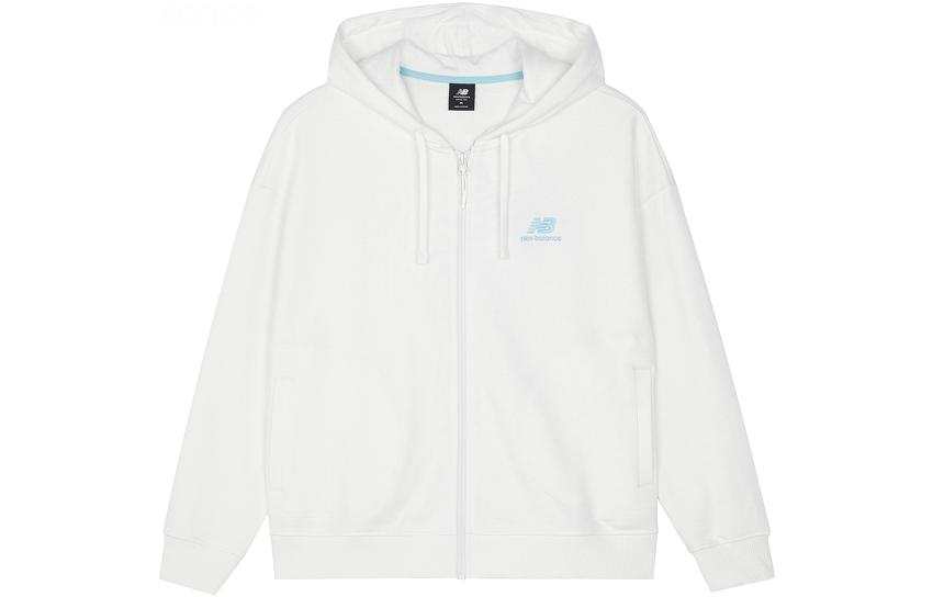 New Balance New Balance Sweatshirts Women's White Hooded Moderate Cardigan