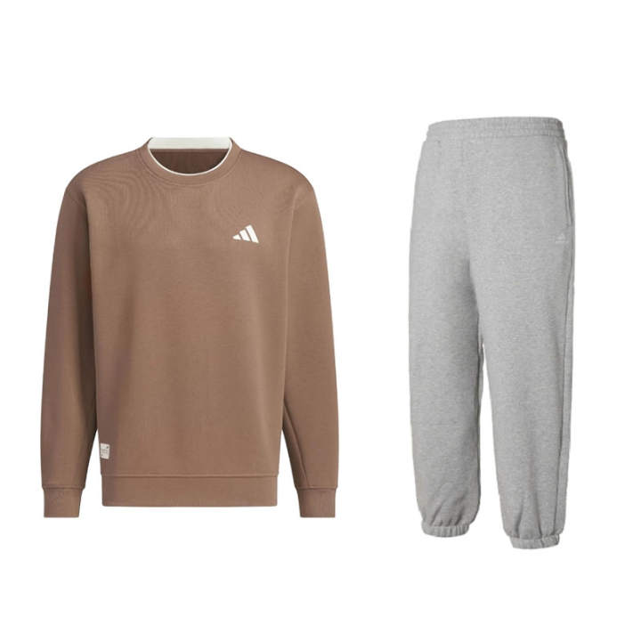 Adidas Adidas Sweatshirt Sets Unisex Crew Neck Moderate