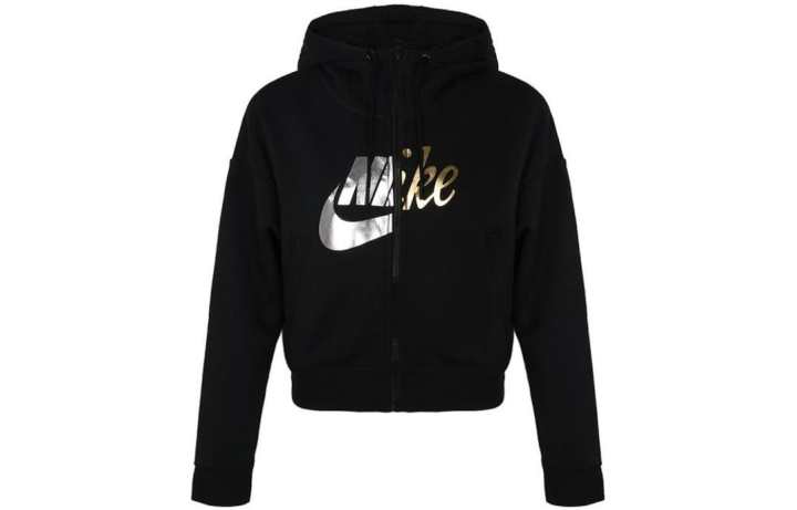 Nike Nike Sweatshirts Women's Black Hooded Moderate Regular