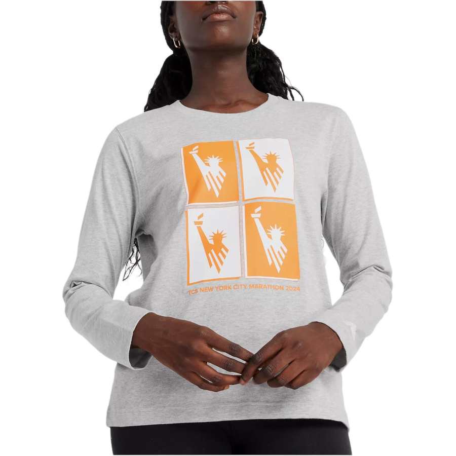 New Balance New Balance NYC Marathon Graphic Regular T Shirt Women's Sport Gray