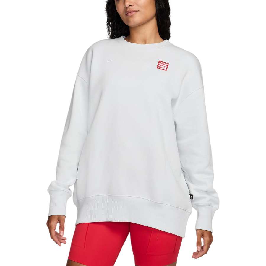 Nike Nike LiverpoolFC FW24 Phoenix Fleece Third Sweatshirt Women's Pure Platinum/White