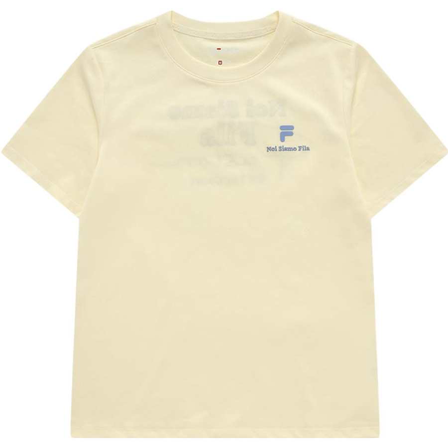 FILA FUSION T Shirt Women's Orange Beige Yellow