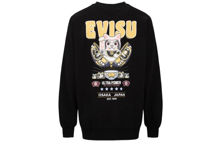 EVISU EVISU Sweatshirts Women's Crew Neck Moderate Regular