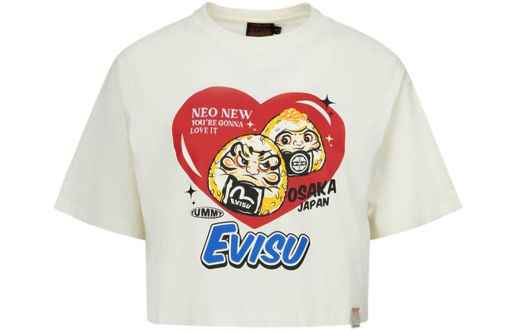 EVISU T Shirts Women's Crew Neck Moderate