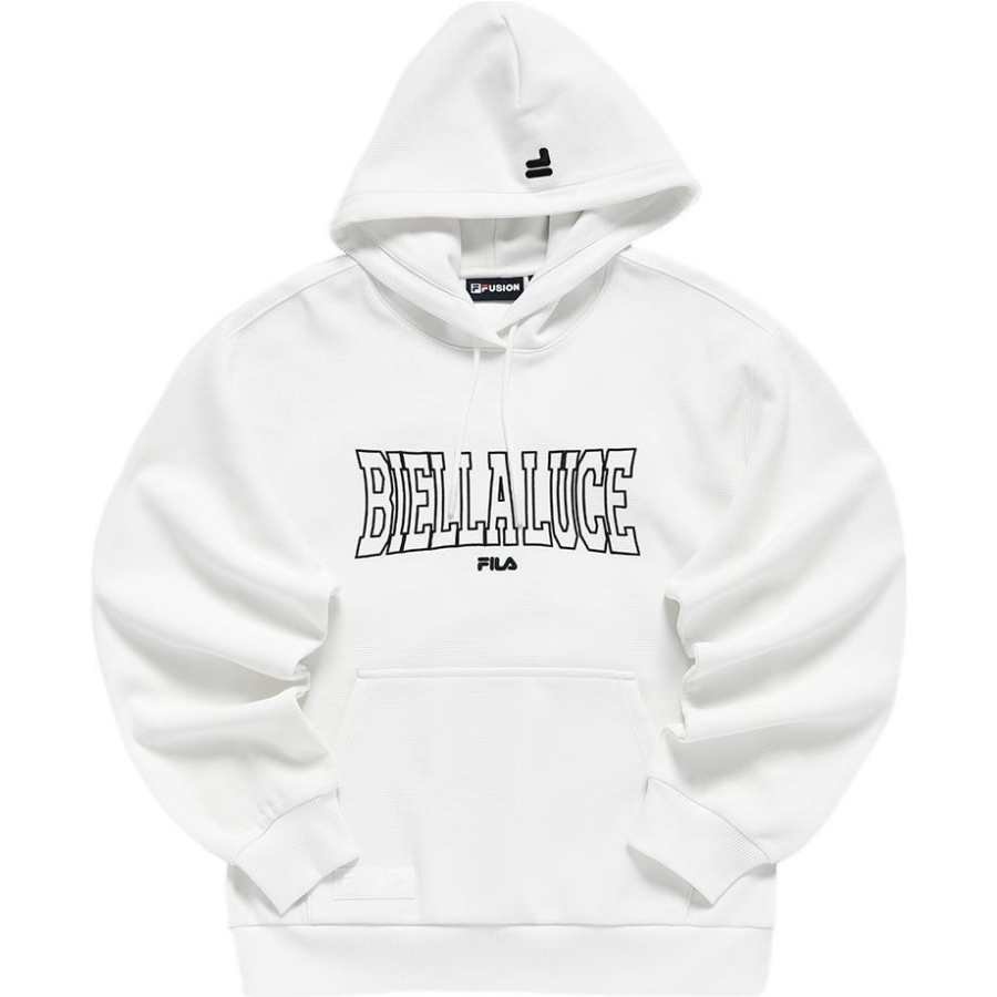 FILA FUSION Sweatshirts Women's White Hooded Moderate Regular