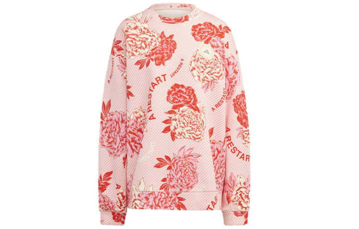 Adidas Adidas Sweatshirts Women's Pink Crew Neck Moderate Regular