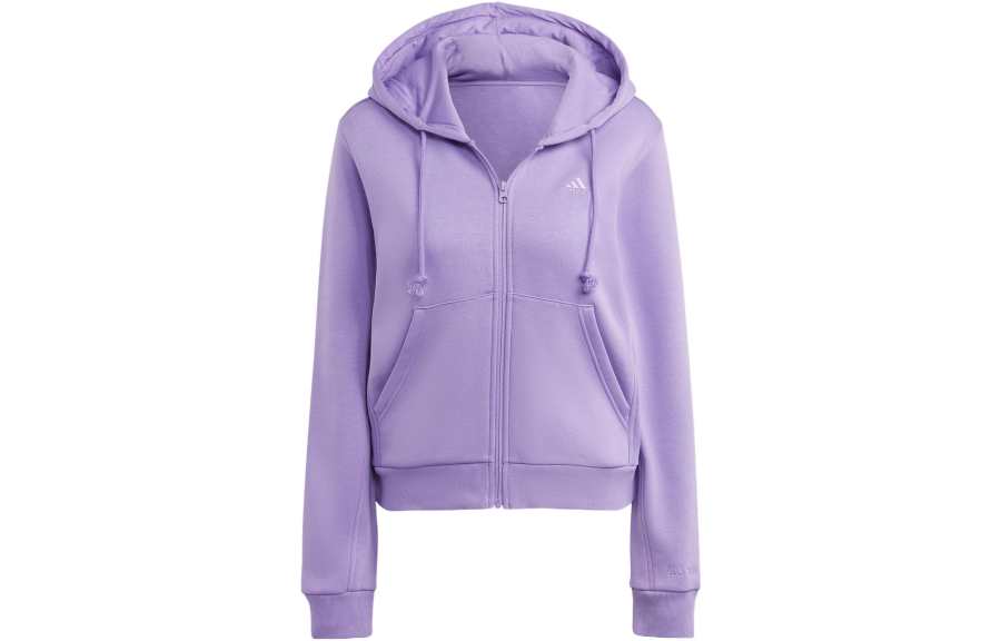 Adidas Adidas Sweatshirts Women's Violet Hooded Moderate Cardigan