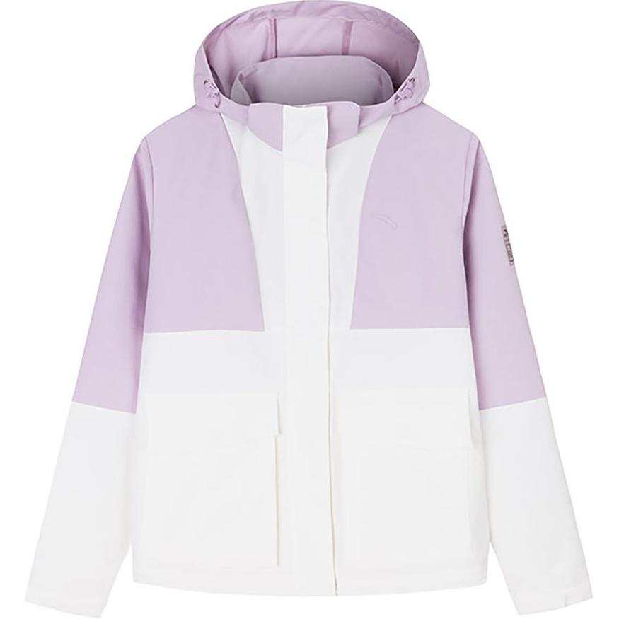 Anta Jackets & Coats Women's Papyrus White/Rattan Flower Purple