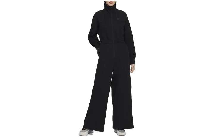 Nike Nike Bodysuits Women's Black Stand Collar Straight Fit