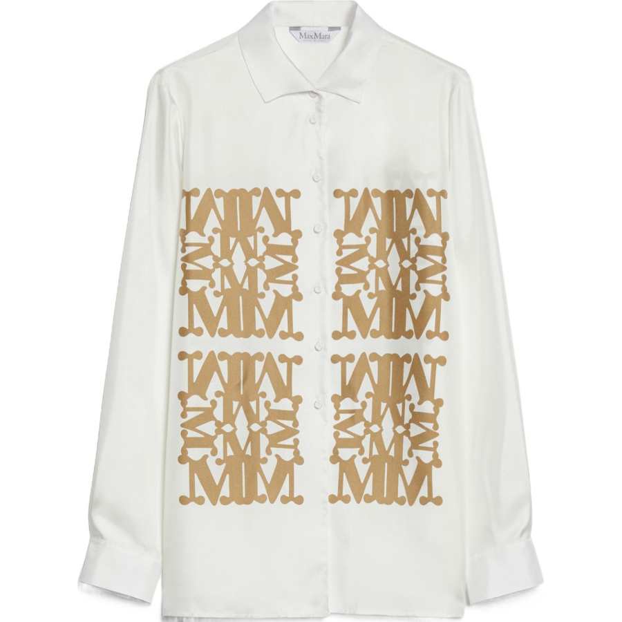 MaxMara MaxMara Shirts Women's Vanilla Lapel Moderate Other