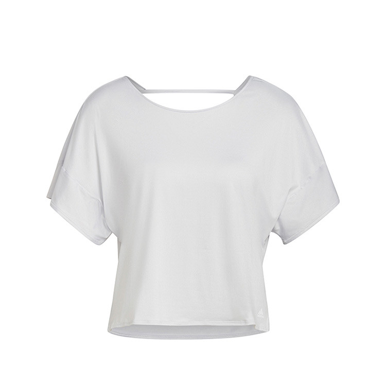 Adidas Adidas T Shirts Women's White Crew Neck Moderate Straight Fit
