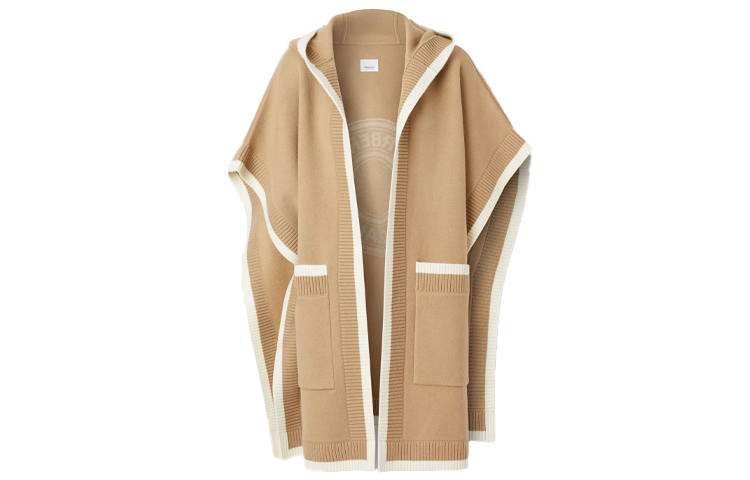 Burberry 【Previous Season】logo jacquard-woven cape