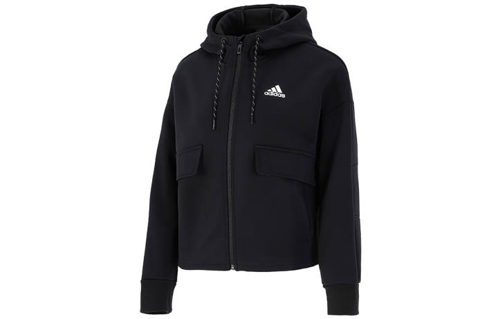 Adidas Adidas Jackets Women's Black Hooded Moderate Other