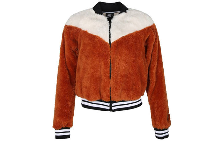 Nike Nike Jackets Women's Caramel Baseball Collar Moderate Pilot