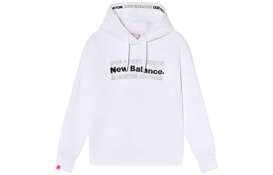 New Balance New Balance Sweatshirts Women's White Hooded Moderate Regular