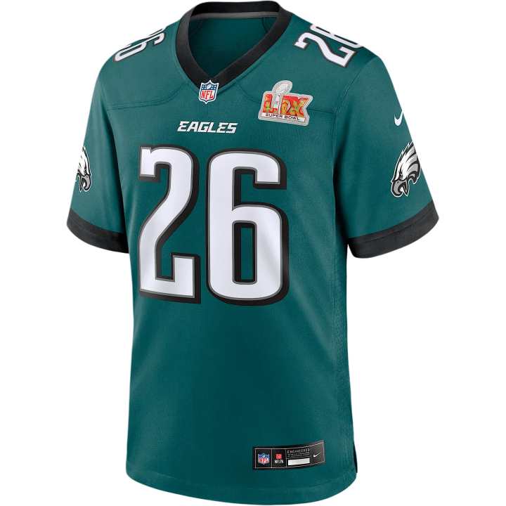 Nike Nike Saquon Barkley Philadelphia Eagles Super Bowl Lix Men's Nike Nfl Game Jersey