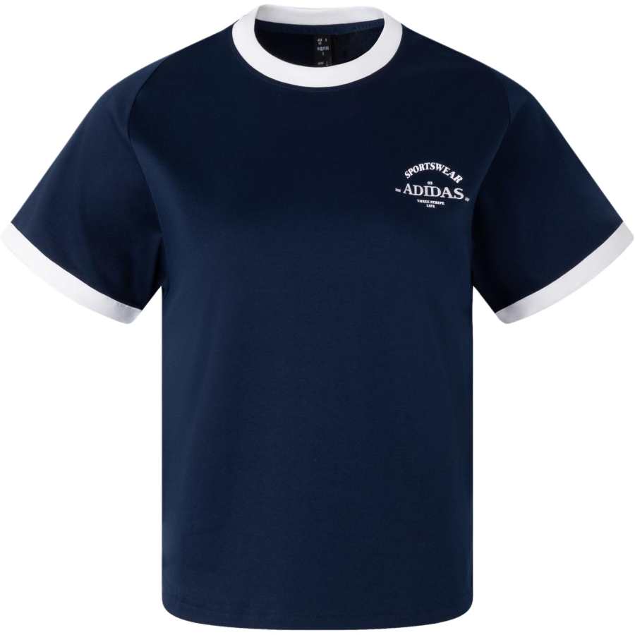 Adidas Adidas T Shirt Women's College Navy/White
