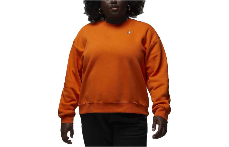 Jordan Jordan Brooklyn Sweatshirts Women's Saffron Crew Neck Moderate Other
