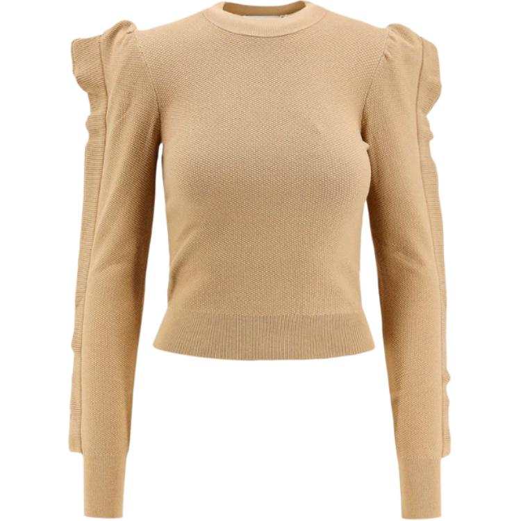 MaxMara MaxMara Genero Rufflted Trim Crewneck Jumper