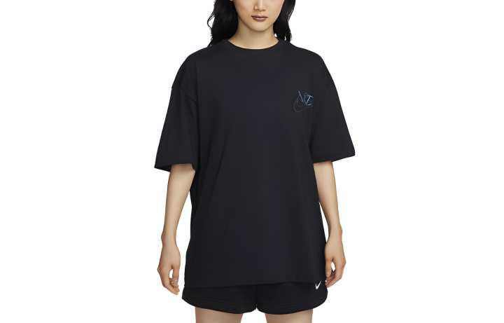 Nike Nike Drop Shoulder Sleeve T Shirt Women's Black