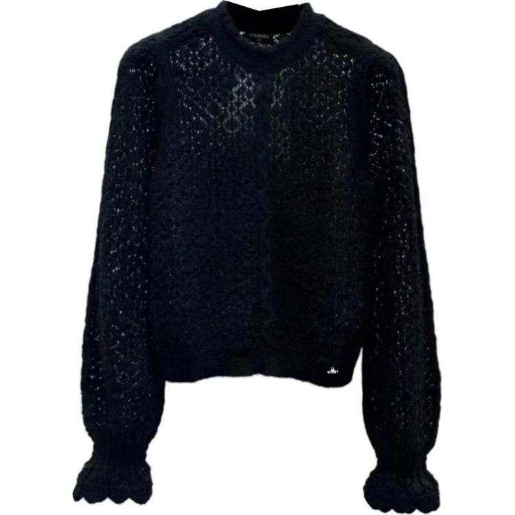 CHANEL 23 Fall Winter Knitwear Women's Black