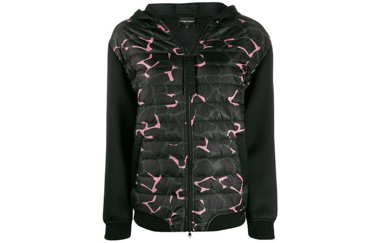 EMPORIO ARMANI Jackets Women's Black Hooded Moderate Other