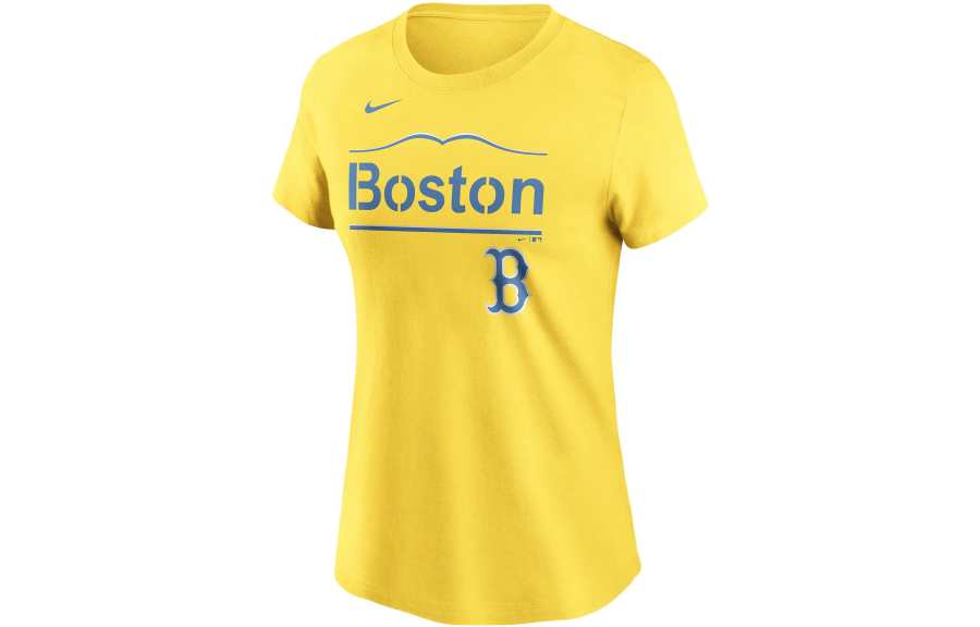 Nike Nike T Shirts Women's Yellow Crew Neck Moderate Other