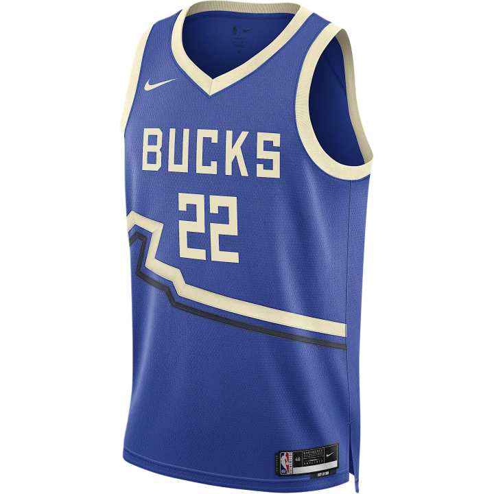 Nike Nike Khris Middleton Milwaukee Bucks 2024/25 City Edition Men's Nike Dri-FIT Nba Swingman Jersey