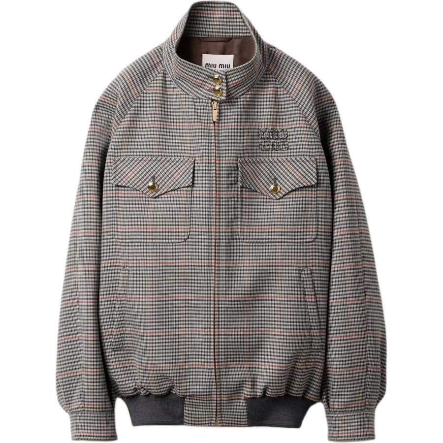 MIU MIU Jackets & Coats Women's Slate Gray