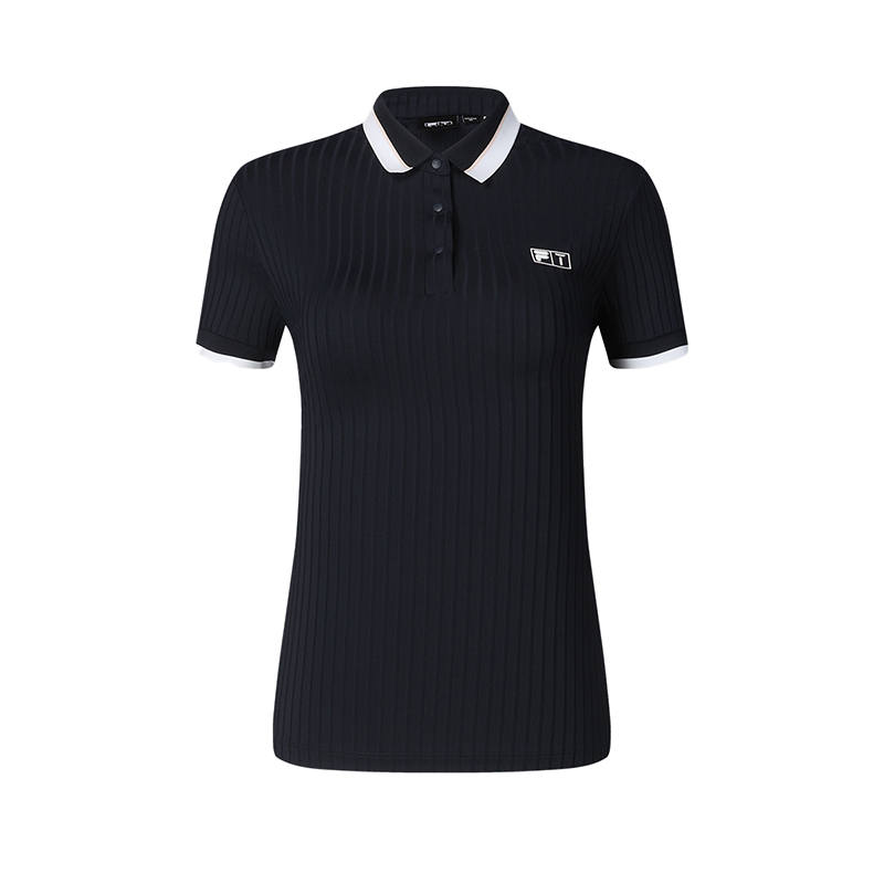 FILA Polo Shirts Women's Tide Blue Polo Collar Moderate Straight Fit