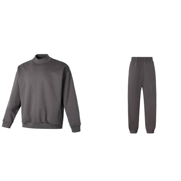 Adidas Adidas Sweatshirt Sets Unisex Half Turtleneck Thickened