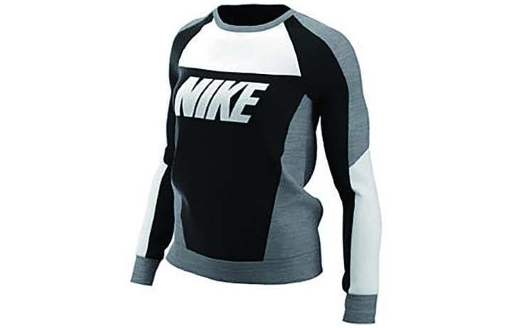 Nike Nike Sweatshirts Women's Multicolor Crew Neck Moderate Regular