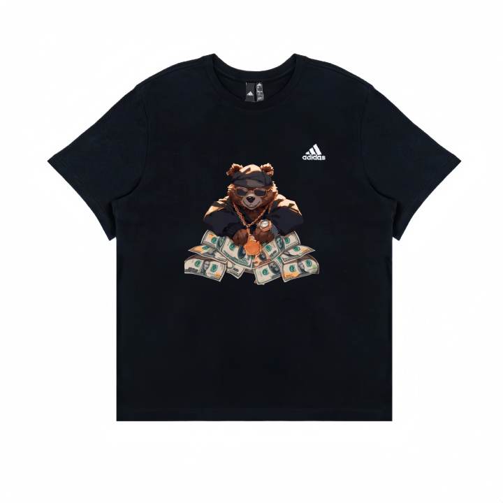 Adidas Adidas T Shirts Unisex Black Crew Neck Moderate Straight Fit