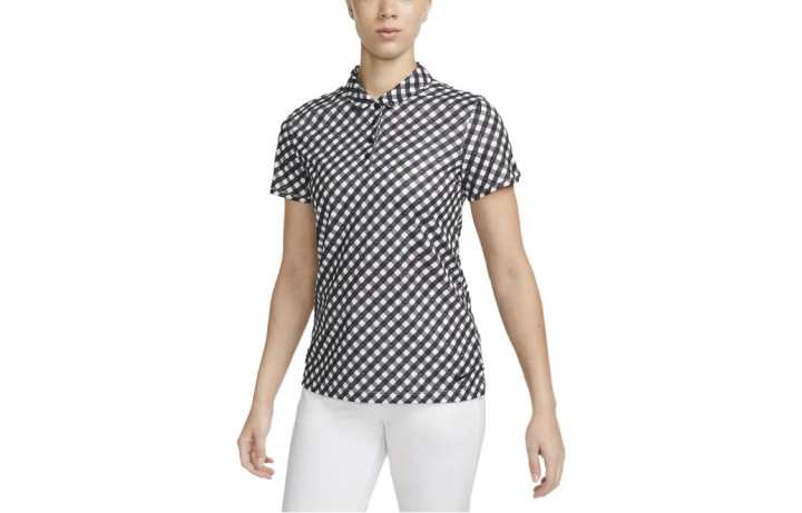 Nike Nike Polo Shirts Women's Black Polo Collar Moderate Straight Fit