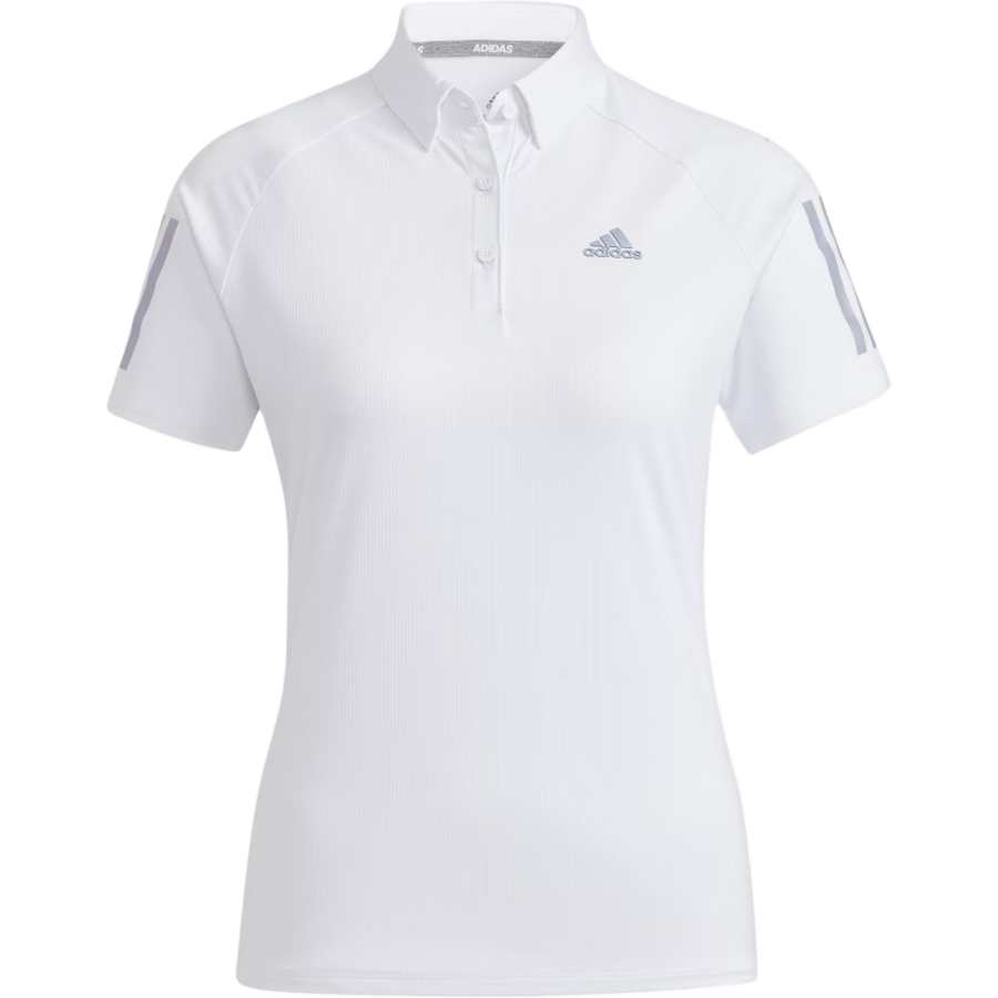 Adidas Adidas Polo Shirts Women's White Polo Collar Moderate Straight Fit