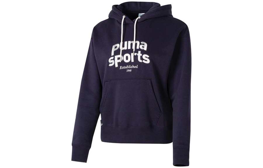 PUMA Sports Life Collection Sweatshirts Women's Navy Blue Hooded Moderate Other