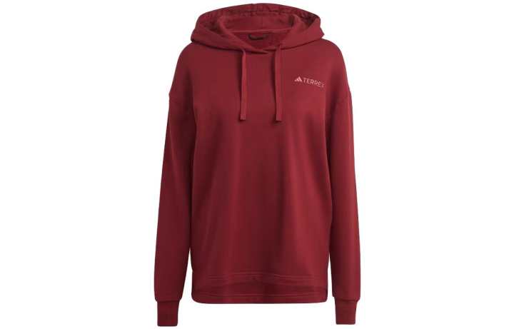 Adidas Adidas Sweatshirts Women's Contour Red Hooded Moderate Regular