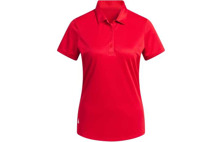 Adidas Adidas Solid Performance Short Sleeve Polo Shirt Polo Shirt Women's Red