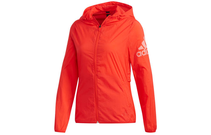 Adidas Adidas Jackets Women's Red Hooded Moderate Soft Shell