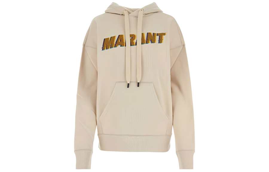 ISABEL MARANT ISABEL MARANT Étoile Logo Printed Drawstring Hoodie