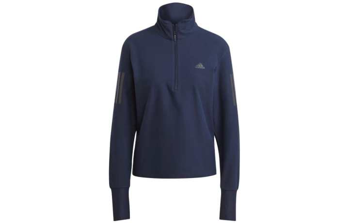 Adidas Adidas Sweatshirts Women's Ink Blue Stand Collar Moderate Regular