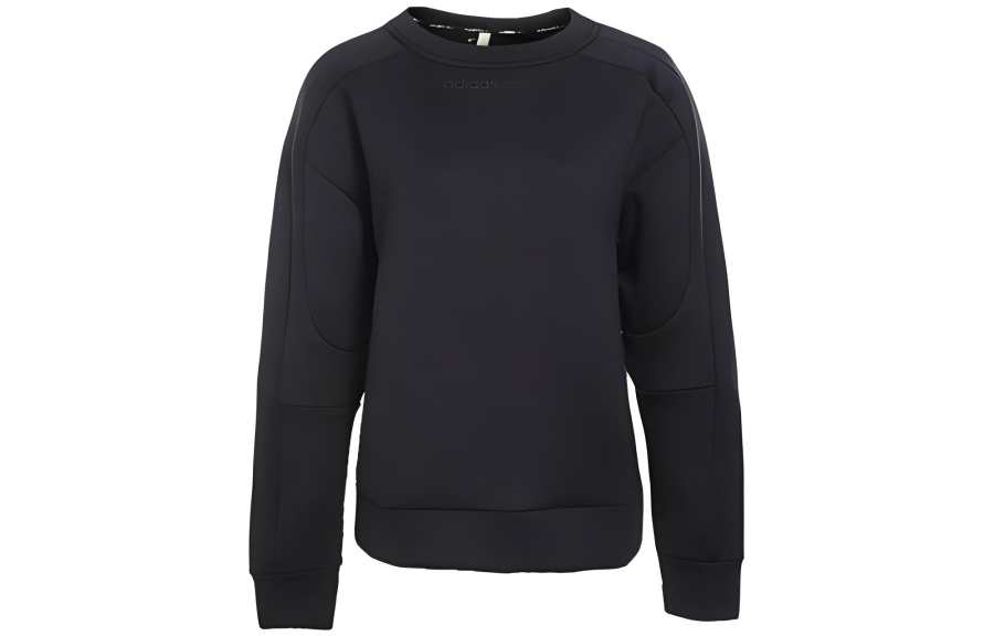 Adidas Neo Sweatshirts Women's Black Crew Neck Moderate Regular
